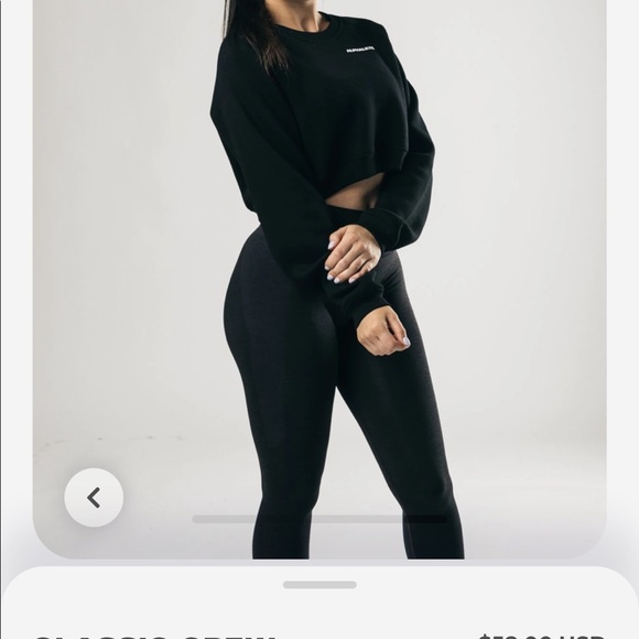 Alphalete classic crew crop sweatshirt - Picture 12 of 16